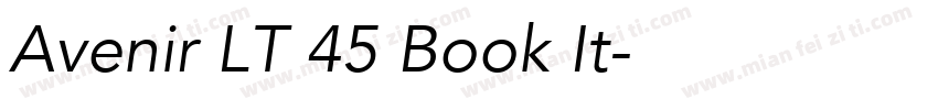 Avenir LT 45 Book It字体转换